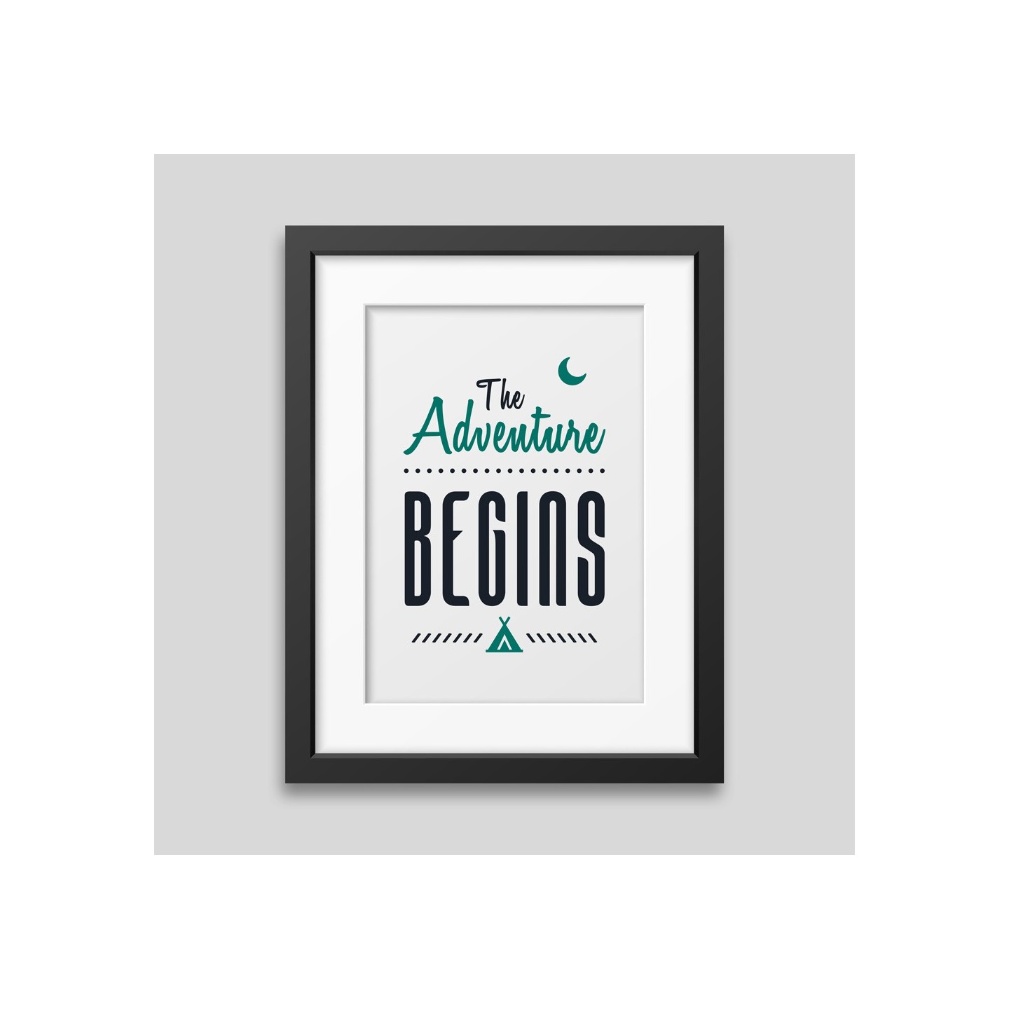 The adventure begins Framed poster